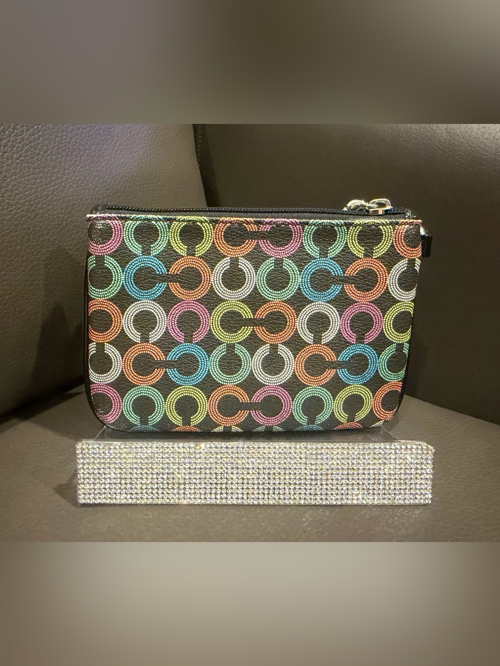 Coach Vintage Waverly Multi-Color C Wristlet - Picture 2 of 7